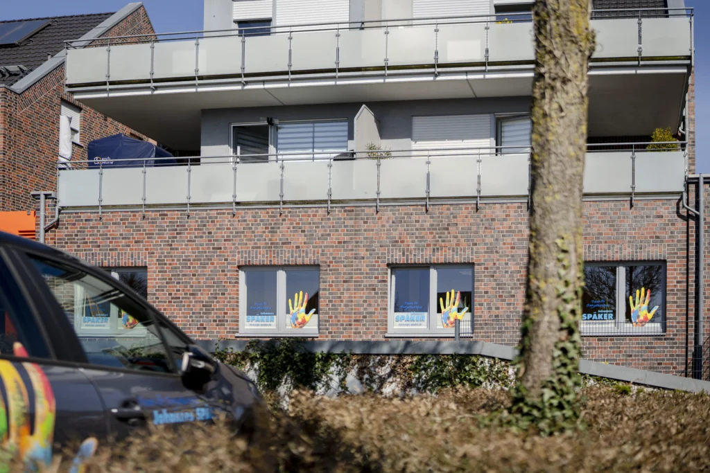 Rückansicht der Praxis in Reken
