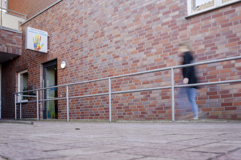 Eingang zur Praxis für Ergotherapie in Velen